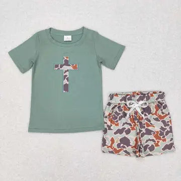 Boys Cross Tee with Shorts