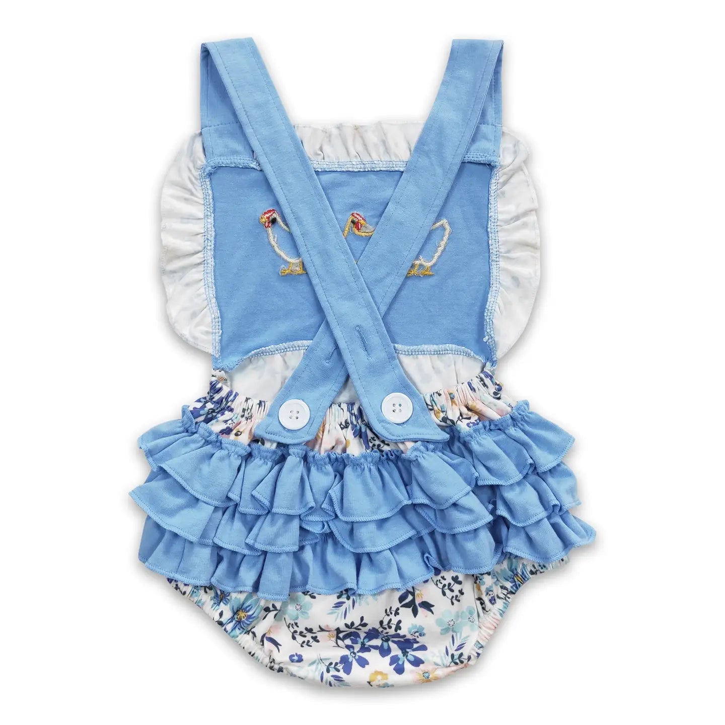 Chicken Floral Romper